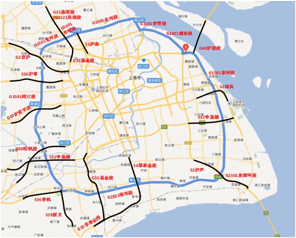 注意！G1501上海绕城高速公路将更名为G1503[墙根网]