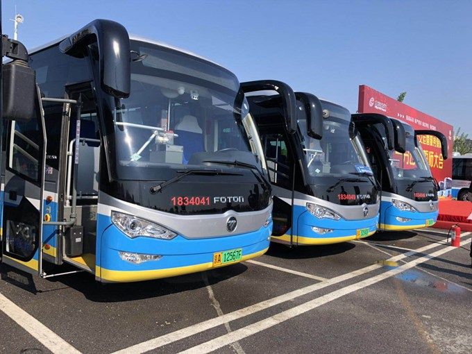 北京世园会专线用上新版混动公交车 朱辛庄发车直达P3停车场[墙根网]