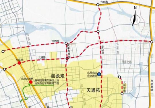 北京北苑北交通枢纽6月主体建成，P+R车位800个