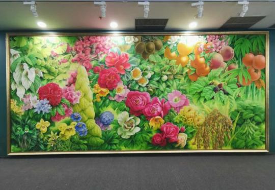 中国特色植物画展亮相北京植物园 这幅画作与世园会有些渊源