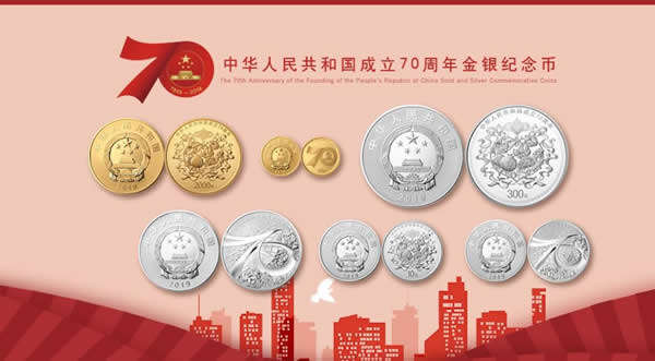 中华人民共和国成立70周年纪念币网上预约方式+预约时间