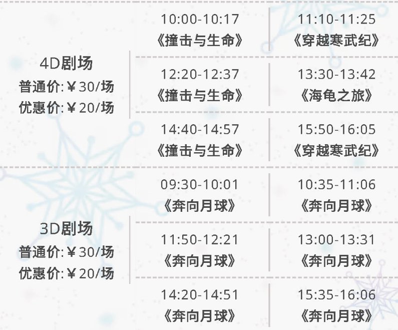 2021年1月北京天文馆开放时间及放映计划安排[墙根网]