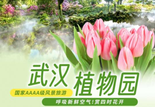 ￥78畅玩一整年！来武汉植物园赴自然之约！呼吸新鲜空气，赏四时花开，认识园内两千余种植物，一起探寻生态奥秘吧~