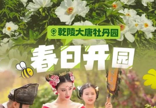 ￥9.9单人早鸟票！乾陵大唐牡丹园，春日开园赏花去，灿若云霞的花海连绵不断，赏来自世界各地的名品牡丹，香动长安~