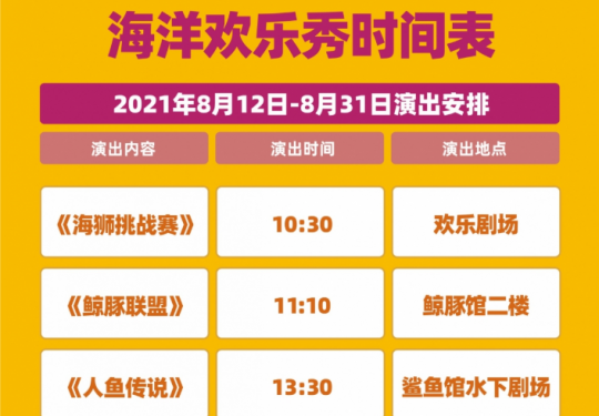 成都海昌极地海洋公园门票怎么买？表演节目时间？