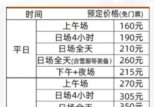 2023-2024北京南山滑雪场门票价格及预订入口