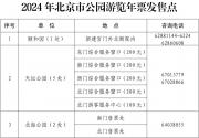 2024年北京公园年票线下购买流程(时间+证件+地点)