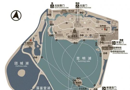 2024北京颐和园游船路线图