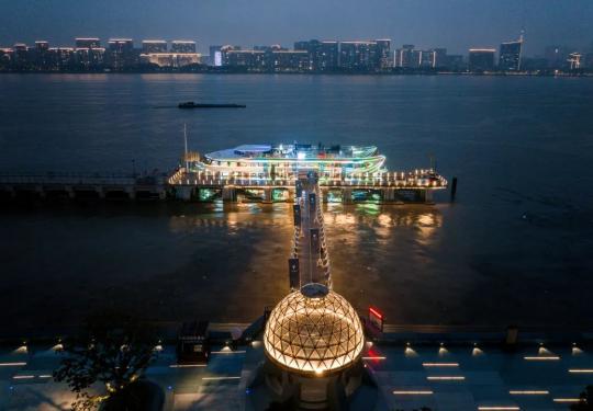 2024杭州钱塘江夜游船票价格+夜游航线+码头地址