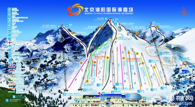 北京渔阳国际滑雪场_北京渔阳国际滑雪场雪道长度_北京渔阳国际滑雪场门票价格