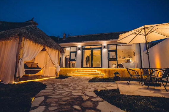 住20花海民宿赏花骑游吹清凉山风与热隔绝