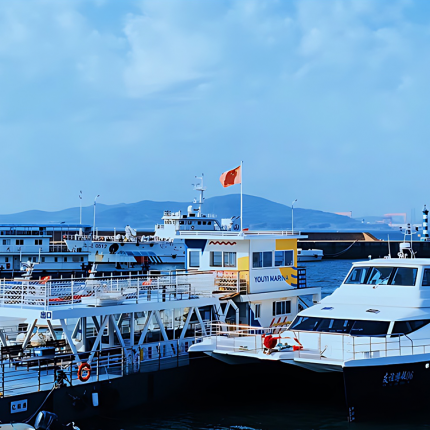 青岛海上观光飞洋码头海上游船观光票